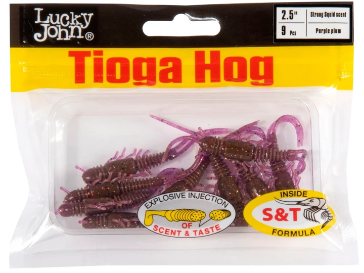 Віброхвіст LJ Pro Series TIOGA HOG 2.5in S13 їстівний 9 шт (набір 9 шт) - зображення 3