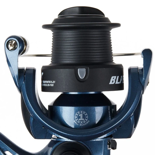 Катушка безынерционная Salmo Blaster FEEDER II 1 40FD передний фрикцион латунь-алюминий карбопласт графит - Фото 4 Катушка безынерционная Salmo Blaster FEEDER II 1 40FD передний фрикцион латунь-алюминий карбопласт графит - изображение 4