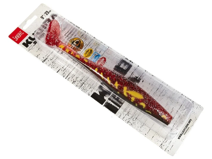 Виброхвост KUBIRA SWIM SHAD 9,0in PG25 силиконовый 22,86 см 3D эффект - изображение 3