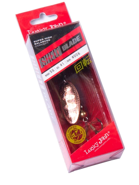Блесна вращающаяся Lucky John SHELT BLADE 5,0 г латунь 006 - Фото 3 Блесна вращающаяся Lucky John SHELT BLADE 5,0 г латунь 006 - изображение 3