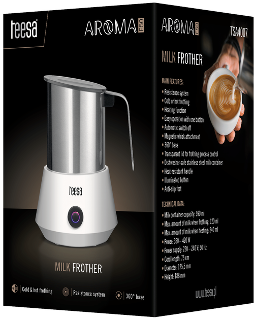 Spieniacz do mleka Teesa Aroma F50 (TSA4007) - obraz 5