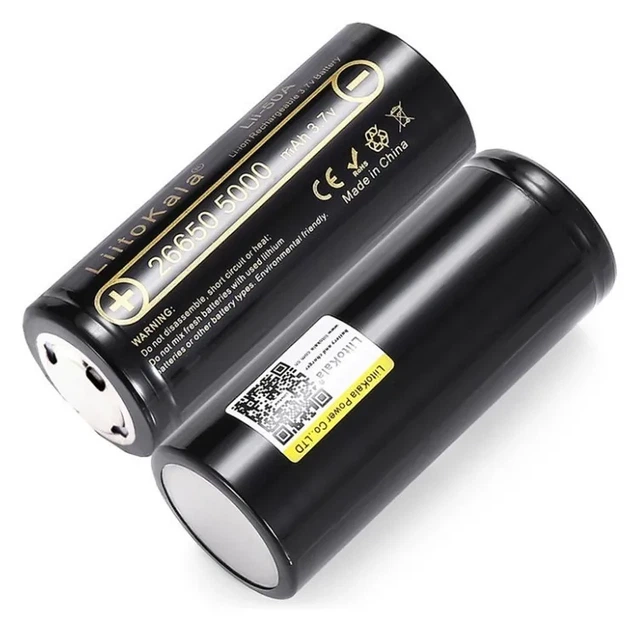 Акумулятор Liitokala Lii-50A-JT 5000 mAh 20A 26650 Li-ion (FNR_Lii-50A-JT) - изображение 3