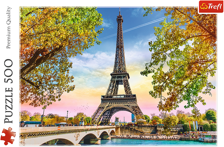 Puzzle Trefl Romantyczny Paryż 500 elementów (5900511373301) - obraz 3
