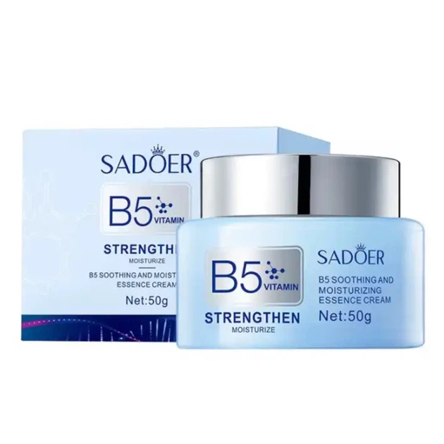 Крем для лица с витамином В5 SADOER B5 Vitamin Soothing and Moisturizing Essence Cream, 50 г (6942349746994) - Фото 1 Крем для лица с витамином В5 SADOER B5 Vitamin Soothing and Moisturizing Essence Cream, 50 г (6942349746994) - изображение 1