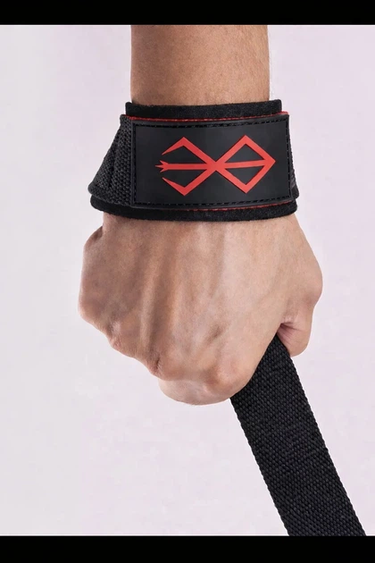 Фитнес-ремни для запястий (Power Straps) — чёрно-серые - Фото 2 Фитнес-ремни для запястий (Power Straps) — чёрно-серые - изображение 2