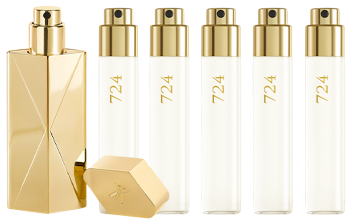 Zestaw miniatur unisex Maison Francis Kurkdjian 724 Woda perfumowana 5 x 11 ml + Metalowe etui (3700559615850) - obraz 2