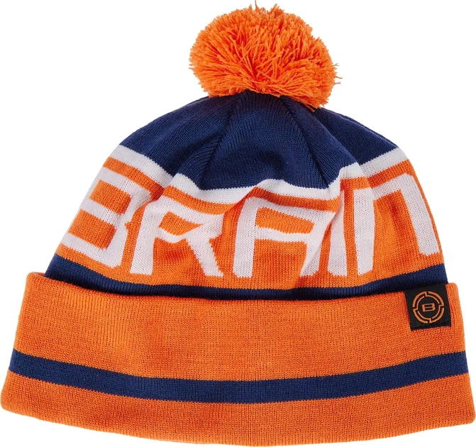Шапка Brain с помпоном 60 Blue/Orange - изображение 4