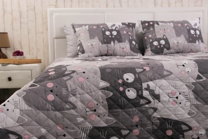 Одеяло Руно зимнее двуспальное 172x205 см антиаллергенное волокно Grey Cat (Р316.52СЛУ_Grey Cat) - изображение 7