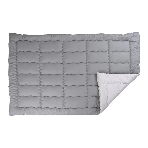 Ковдра Руно зимова полуторна 140х205 см антиалергенне волокно Grey White (321.52_Grey White) - зображення 3
