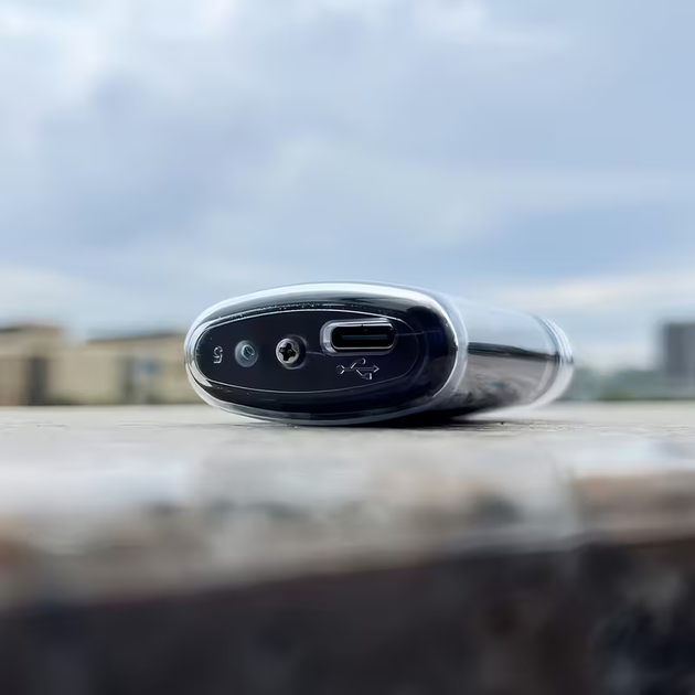Електронна імпульсна запальничка "Cyberpunk" USB-C акумуляторна, вітрозахисна плазмова запальничка з прозорим корпусом, RGB-підсвічуванням та індикатором заряду - зображення 2