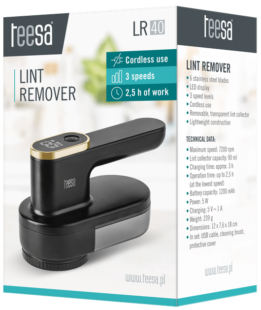 Golarka do ubrań Teesa LR40 - obraz 8