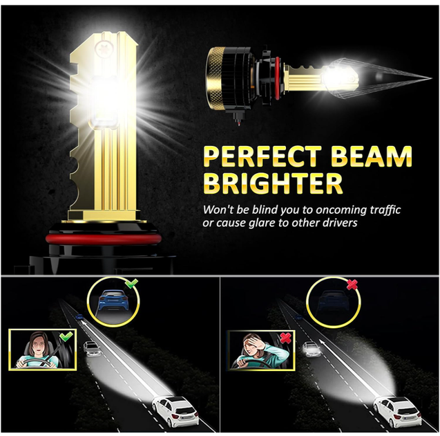 LED лампи D-Lumina 9006/HB4 130W 26000LM 6500K Canbus | автомобільні світлодіодні лампи для авто, комплект 2 шт - зображення 3