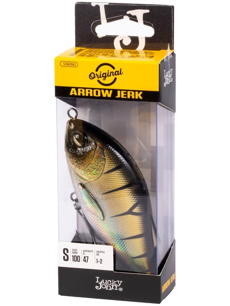 Воблер Jerk 10 см 10 г тонущий пластиковый цвет 002 - Фото 2 Воблер Jerk 10 см 10 г тонущий пластиковый цвет 002 - изображение 2