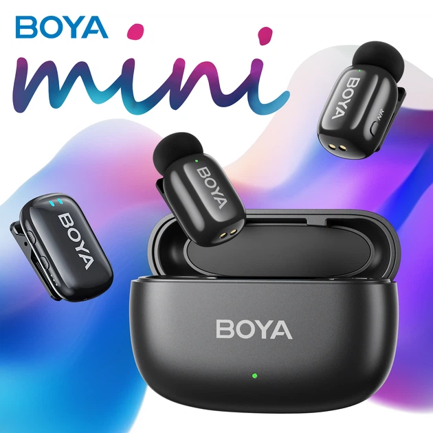 Бездротовий петличний мікрофон BOYA Mini-18 3.5 мм для камер та смартфонів (789003) - Фото 6 Бездротовий петличний мікрофон BOYA Mini-18 3.5 мм для камер та смартфонів (789003) - изображение 6