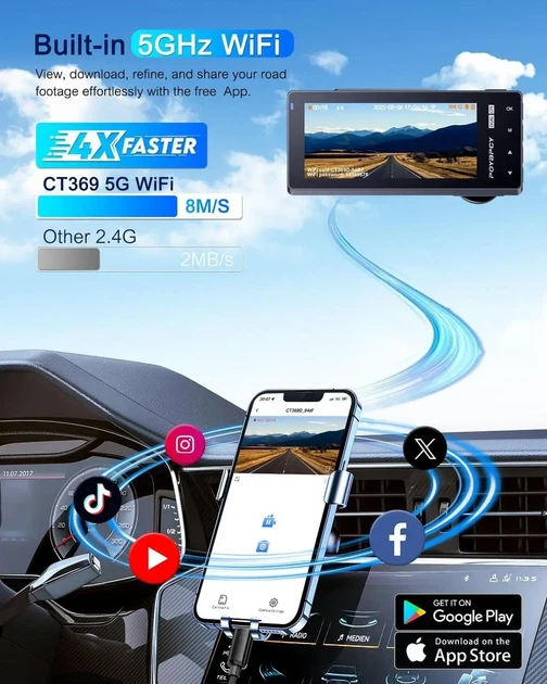 Відеореєстратор CT369 4K Ultra HD POYBPCY - зображення 6