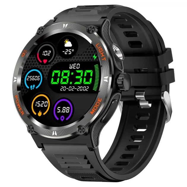 Розумний годинник Smart Advanture OLED 360x360 полікарбонат чорний 48,5х13,2 мм - зображення 2