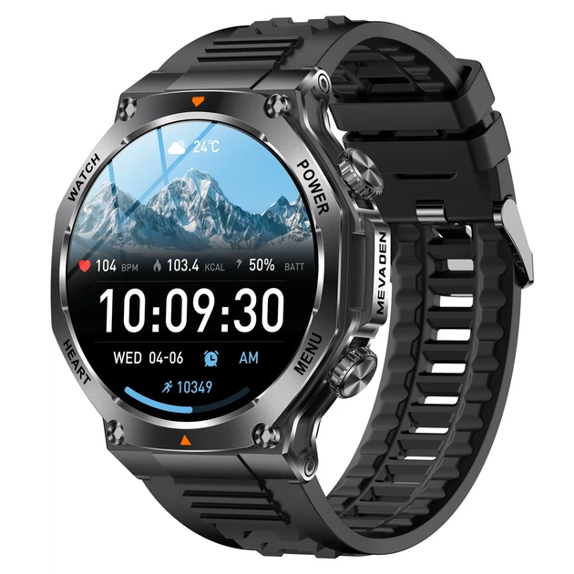 Умные часы Smart Mevaden Ultra 390x390 IPS Сталь 52,8х13,6 см Каучуковый черный - Фото 8 Умные часы Smart Mevaden Ultra 390x390 IPS Сталь 52,8х13,6 см Каучуковый черный - изображение 8