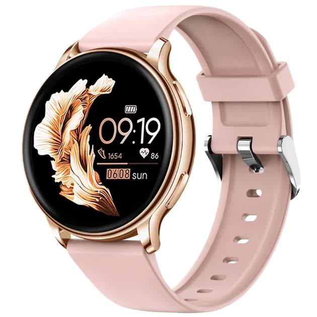 Умные часы Smart Melisia Gold Rubber 1.33" TFT металлический золотистый розовый ремешок 44 мм - Фото 1 Умные часы Smart Melisia Gold Rubber 1.33" TFT металлический золотистый розовый ремешок 44 мм - изображение 1