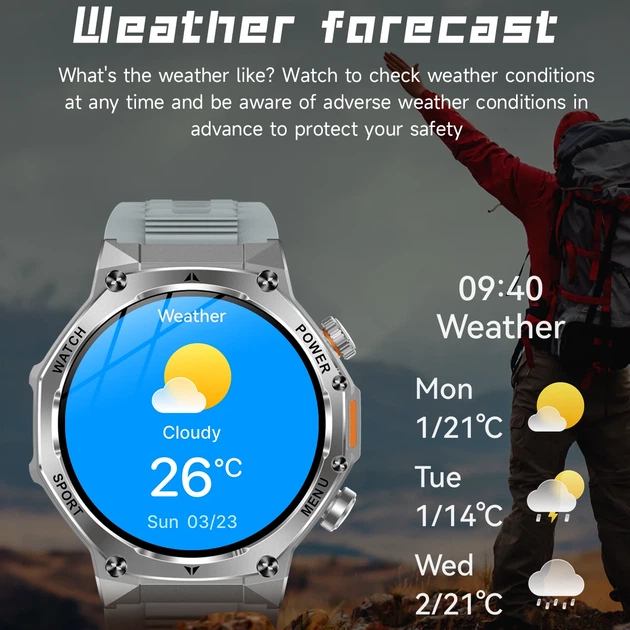Розумний годинник Smart Surf X Pro OLED 390x390 Сталь 52,5x13,5 мм Срібний - Фото 5 Розумний годинник Smart Surf X Pro OLED 390x390 Сталь 52,5x13,5 мм Срібний - зображення 5
