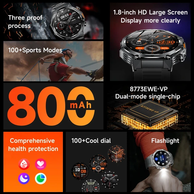 Розумний годинник Smart Surf X Pro OLED 390x390 Сталь 52,5x13,5 мм Срібний - Фото 7 Розумний годинник Smart Surf X Pro OLED 390x390 Сталь 52,5x13,5 мм Срібний - зображення 7