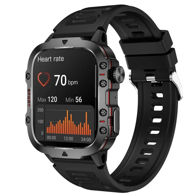 Розумний годинник Smart Expert Nano Rubber 50х43,5х12,2 мм Сталь Чорний - зображення 9