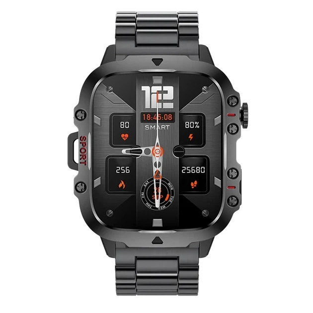 Розумний годинник Smart Expert Nano Steel 50х43,5х12,2 мм Сталь Чорний 65 г - Фото 4 Розумний годинник Smart Expert Nano Steel 50х43,5х12,2 мм Сталь Чорний 65 г - зображення 4
