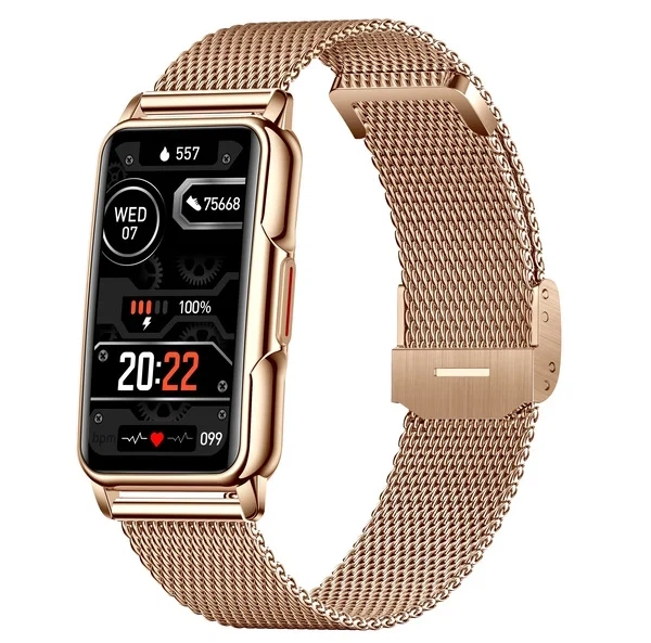 Смарт-годинник Smart Mioband Nano+ OLED 1,47" сталевий золотистий 21,5 см - Фото 3 Смарт-годинник Smart Mioband Nano+ OLED 1,47" сталевий золотистий 21,5 см - зображення 3