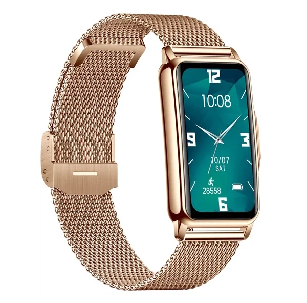 Смарт-годинник Smart Mioband Nano+ OLED 1,47" сталевий золотистий 21,5 см - Фото 6 Смарт-годинник Smart Mioband Nano+ OLED 1,47" сталевий золотистий 21,5 см - зображення 6