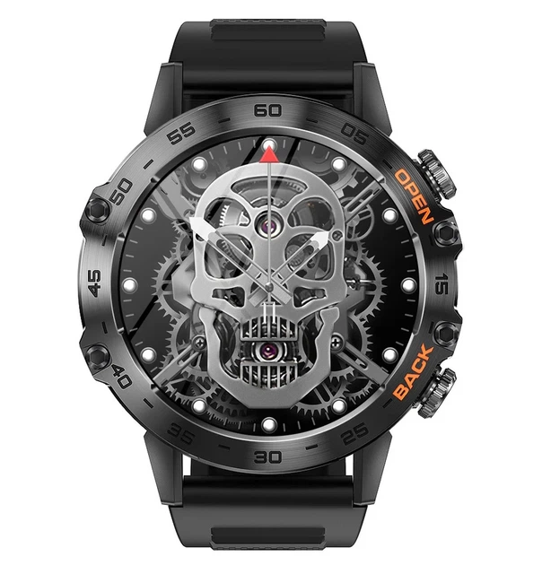 Розумний годинник Smart Delta K52 48х12,5 мм Сталь Чорний Rubber - Фото 5 Розумний годинник Smart Delta K52 48х12,5 мм Сталь Чорний Rubber - зображення 5