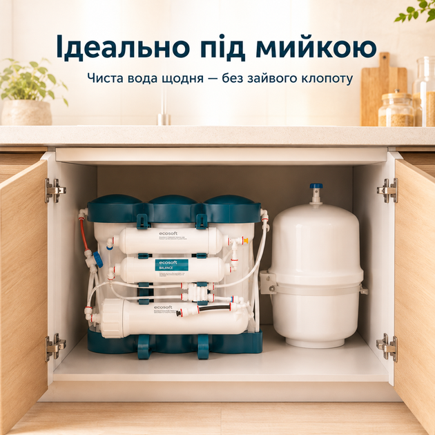Система зворотного осмосу Екософт Пюр Баланс з ефектом природної мінералізації (кальцій та магній) - изображение 4