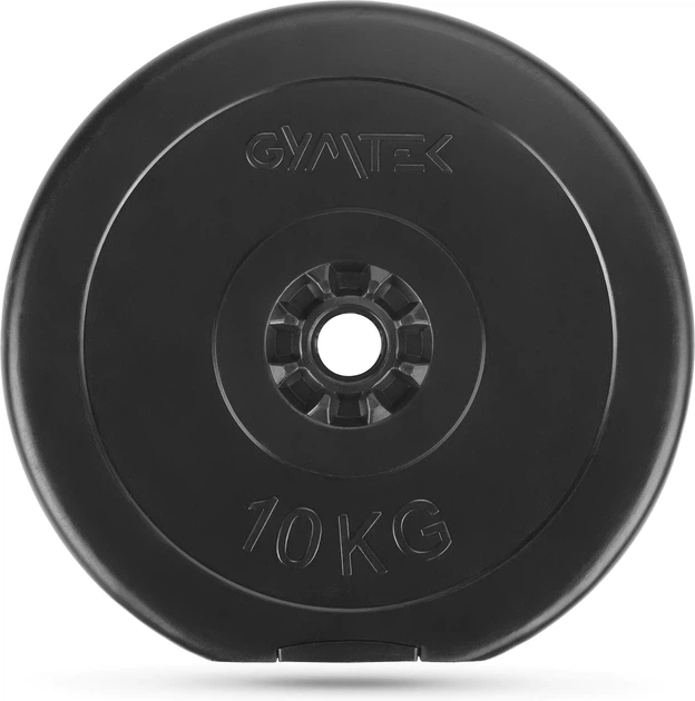 Obciążenie Gymtek Cut G-66532 kompozytowe 10 kg 31 mm Czarne (5907766665328) - Zdjęcie 1 Obciążenie Gymtek Cut G-66532 kompozytowe 10 kg 31 mm Czarne (5907766665328) - obraz 1