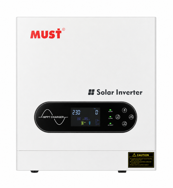 Гибридный инвертор MUST PV18-2012 ECO 2000W 12V ток заряда 80A MPPT - Фото 4 Гибридный инвертор MUST PV18-2012 ECO 2000W 12V ток заряда 80A MPPT - зображення 4