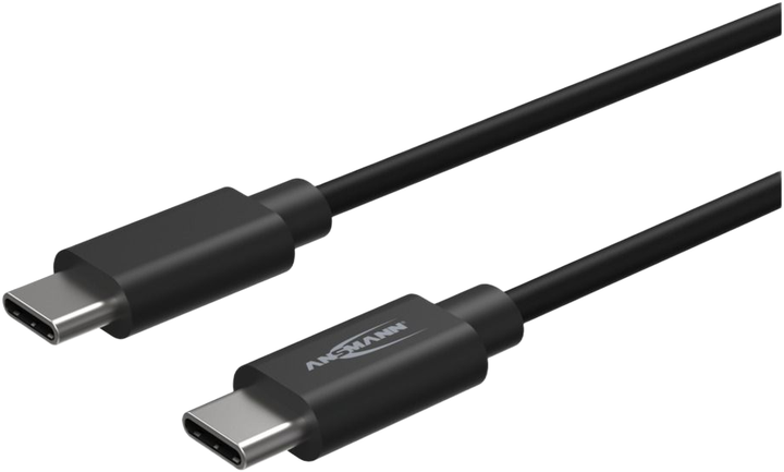 Кабель Ansmann USB Type-C to USB Type-C 60W 1.2 м Black (1700-0121) - зображення 2