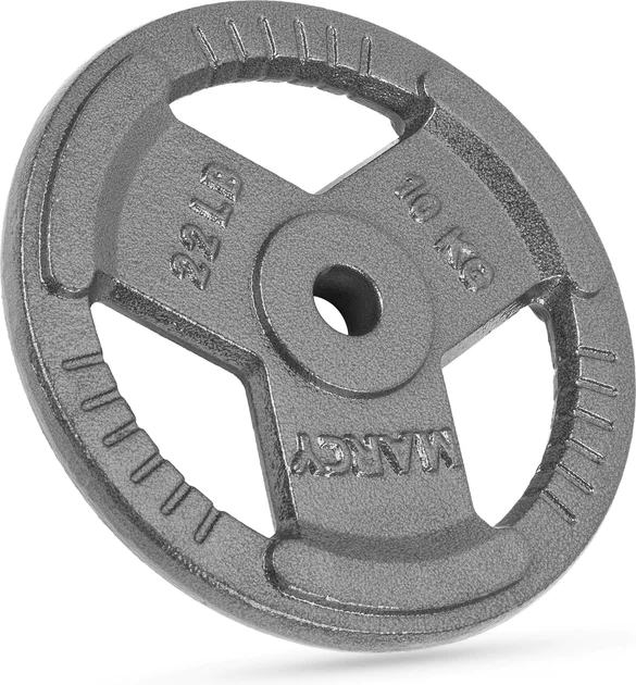 Obciążenie Gymtek żeliwne 10 kg 30 mm Szare (5907766663126) - Zdjęcie 2 Obciążenie Gymtek żeliwne 10 kg 30 mm Szare (5907766663126) - obraz 2