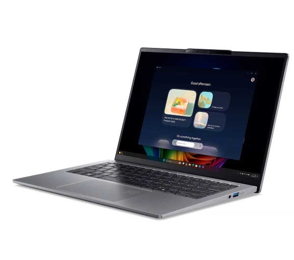 Ноутбук Ноутбук Acer Swift Go 14 AI SFG14-64-R5UJ OLED 14" Ryzen AI 5 340 16GB ОПЕРАТИВНА ПАМ'ЯТЬ 512GB Диск SSD Win11 Срібний Функції AI - зображення 4