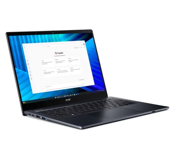 Ноутбук Ноутбук бізнесовий Acer TravelMate P4 Spin 14 TMP414RN-55-TCO 14" Ultra 5 225U 16GB ОПЕРАТИВНА ПАМ'ЯТЬ 512GB Диск SSD Win11Pro Синій Функції ШІ - зображення 7