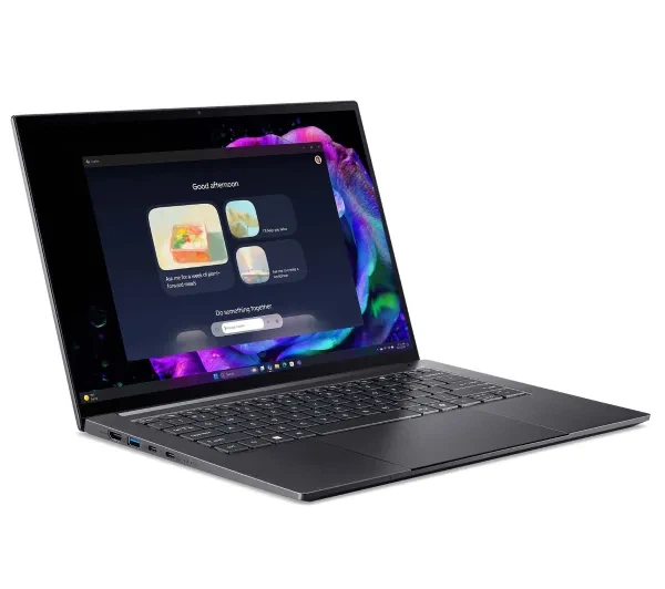 Ноутбук Ноутбук Acer Swift X 14 AI SFX14-61G OLED 14,5" Ryzen AI 7 350 32GB ОПЕРАТИВНОЇ ПАМ'ЯТІ 1TB Диск SSD RTX5060 DLSS4 Win11 Сірий Функції AI - изображение 3