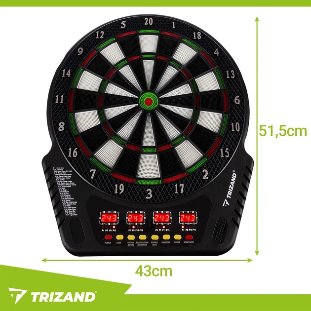 Електронна дартс-мішень Trizand 26307 з LED-дисплеями - зображення 3