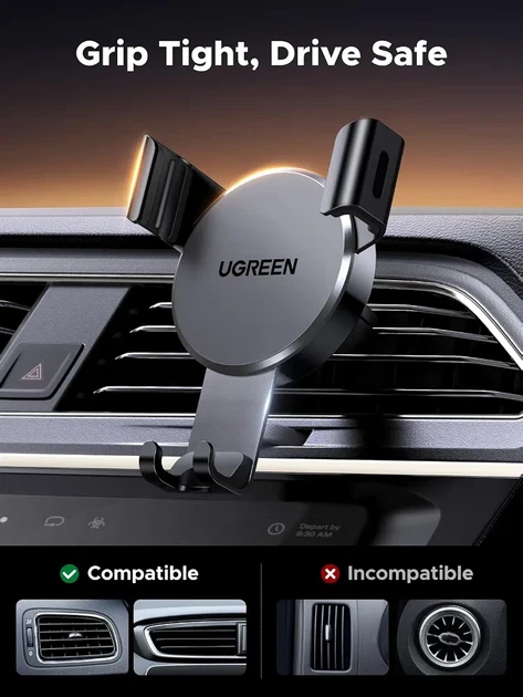 Автомобильный держатель для телефона UGREEN, виброустойчивое, универсальное, регулируемое - Фото 2 Автомобильный держатель для телефона UGREEN, виброустойчивое, универсальное, регулируемое - изображение 2