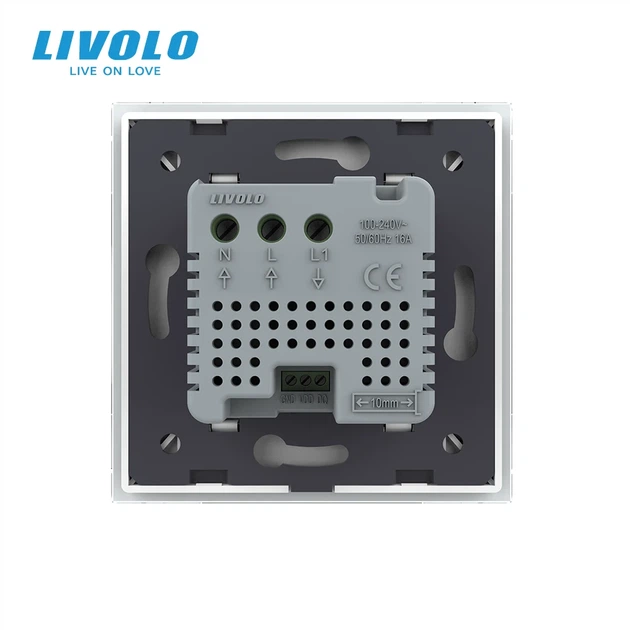 Умний Wi-Fi терморегулятор LIVOLO сенсорний програмований для водяної підлоги білий загартоване скло - зображення 4