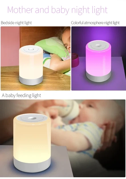 Сенсорный светильник Touch Dimmable Colorful Night Light - изображение 5