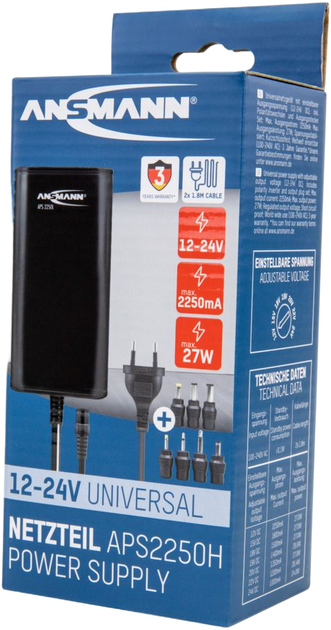 Зарядний пристрій Ansmann APS 2250H max. 2.25 A/27 W 12 - 24 V DC (1201-0026) - Фото 6 Зарядний пристрій Ansmann APS 2250H max. 2.25 A/27 W 12 - 24 V DC (1201-0026) - зображення 6