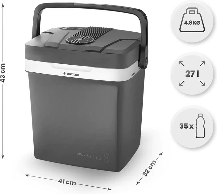 Lodówka turystyczna elektryczna Outtec 27 l 78765 (5907766660675) - obraz 3