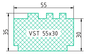 Теплоізоляційний підставочний профіль VSThermo VST 55x30 1185 мм - Фото 3 Теплоізоляційний підставочний профіль VSThermo VST 55x30 1185 мм - зображення 3