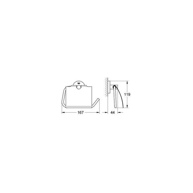 Тримач для туалетного паперу Grohe Essentials New (40367001) - изображение 3