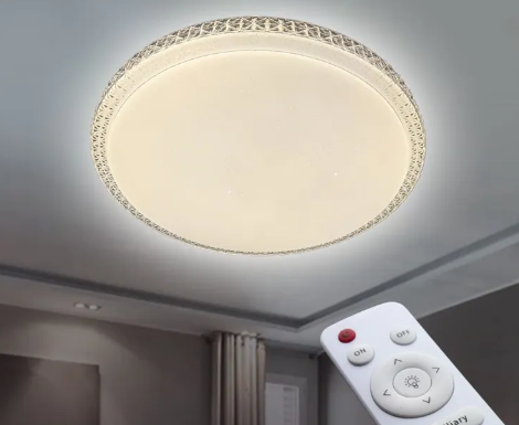Светодиодная круглая люстра на потолок SMART RGB (разноцветная) + 3000-6000K 55Вт с пультом, накладная - изображение 5