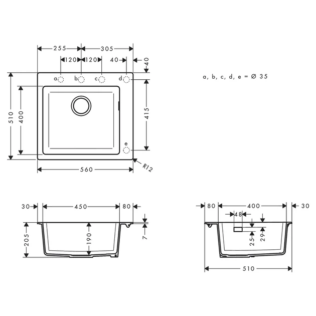Hansgrohe S510-F450 Кухонная мойка, Concretegrey (43312380) - изображение 2