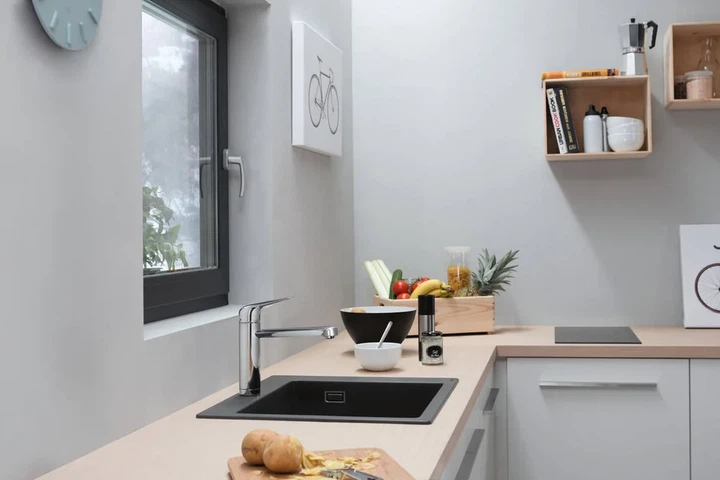 Hansgrohe S451 S510-F450 Кухонная мойка, Graphiteblack (43312170) - изображение 5