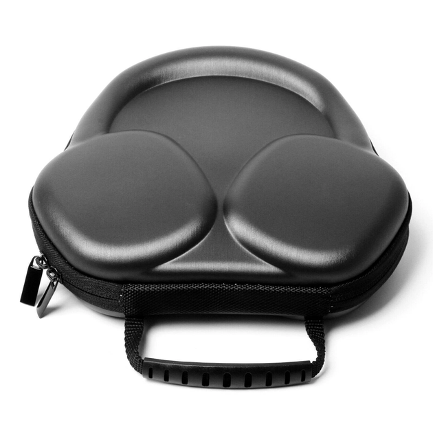 Чехол-кейс для Apple AirPods Max, жесткий защитный футляр EVA с ремешком, черный - изображение 2