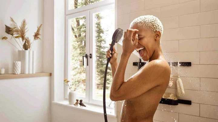 Ручний душ Hansgrohe Pulsify Select Relaxation EcoSmart, чорний матовий (24111670) - изображение 2